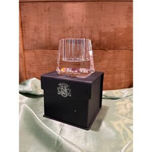 NEW - VERY UNIQUE CRYSATAL VOTIVE/ CANDLE HOLDER BY OLEG CASSINI- SIGNED